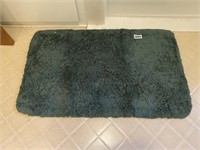 Green Bathroom Rug w/Rubber Back, 40"X 24"