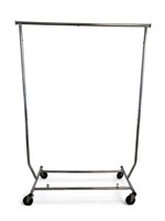 Adjustable Metal Clothing Rack w/Wheels