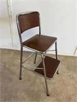 Vtg Costco Folding Step Stool Seat