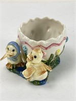 Vintage Easter Egg & Ducks Candy Dish