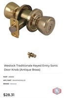 New (15 pcs) Weslock Traditionale Keyed Entry