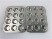 (2) Comet Aluminium Mini Muffin Pans