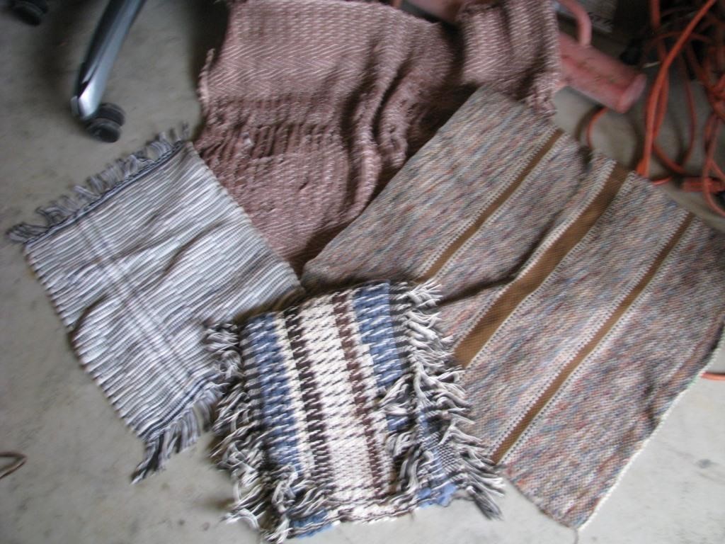 Misc Amish made rag rugs