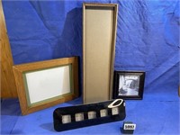 Picture Frame Collection, Wood, Black Acrylic