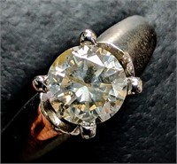 $7125 10K Natural Diamond (1Ct,I2,H) Ring