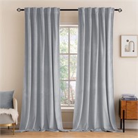 MIULEE Velvet Curtains 2 Panels W52xL84