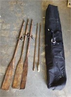 Antique Oars and Boat Hooks