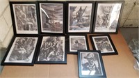 9 Black & White Framed Artwork