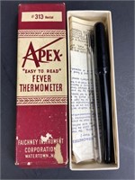 Vintage Apex Fever Thermometer w/ Original Box