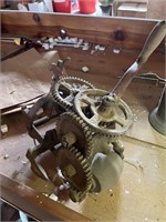 Vintage mow machine, sickle bar, grinder