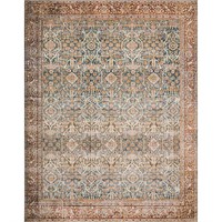 Loloi Rugs Layla 9' x 12' Area Rug in Ocean/Rust