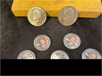 5 PRESIDENTIAL QUARTERS & (2) '71 IKE DOLLARS