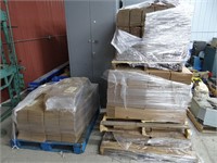 4 Pallets of New Cardboard Boxes