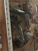 Antique said irons, parts, and pieces