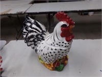 Black & White Chicken cookie jar