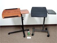 2 Rolling Adjustable Multifunction Tables (No Ship
