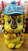 Vintage 1950's Lion Cookie Jar 12"h