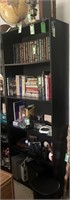 5 Shelf Black Bookcase A