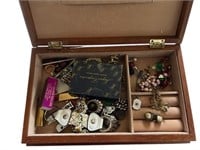 Jewelry Box w\Costume Jewelry Pieces