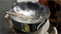 Steel Drum & 2 Drum Sticks 23"d x 9"