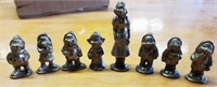 Brass Snow White & The 7 Dwarfs Figurines