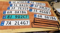 10 Sets of 2 Norway License Plates