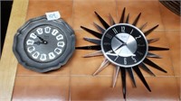 2 Metal Clocks - Dedette & Verichron