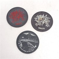 Coasters 3 Wales Waterloo etched