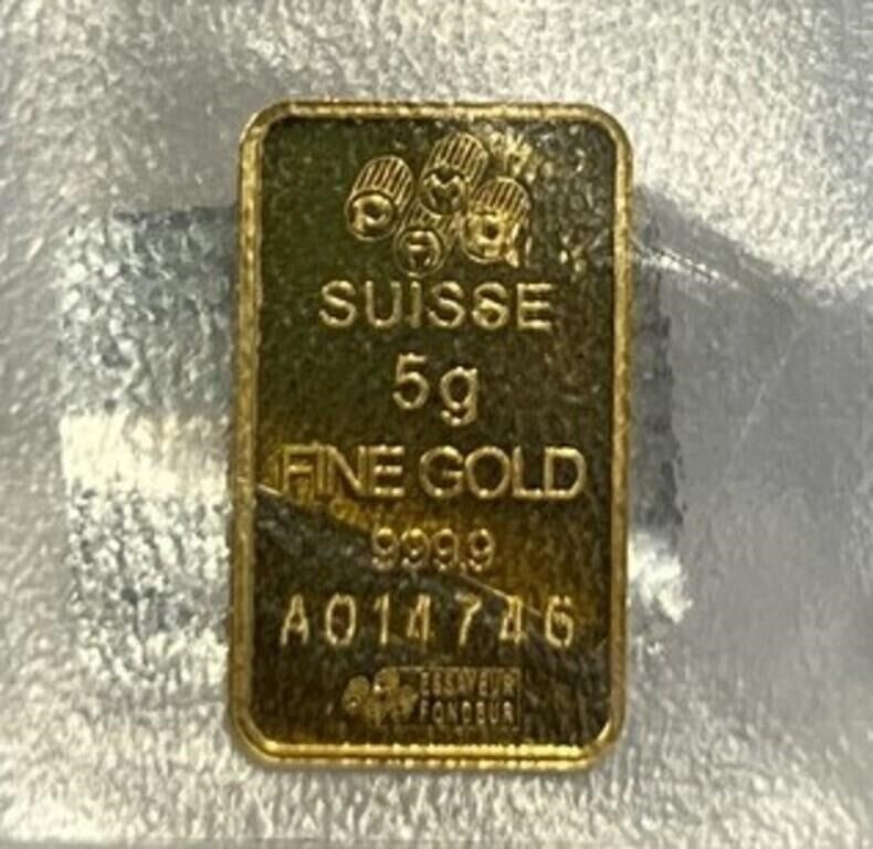 G - 5G .9999 SUISSE FINE GOLD