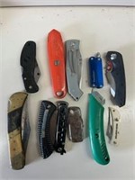 Lot of pocket knifes