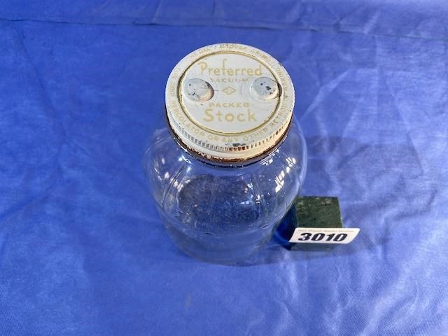 Antique Preferred Vac. Packed Stock Clear Jar