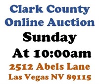 WELCOME TO OUR SUN. @10am ONLINE PUBLIC AUCTION