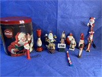 Storage Tin, Ornaments, Candle Stick, PEZ
