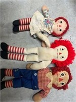 Raggedy Ann dolls
