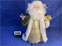 Santa Fiber Optic, Plug In, 13"Tall