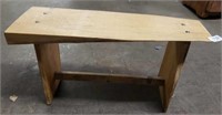 Wood Bench 33" x 11" x 19"