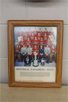 Framed photo, Montreal Canadians 1957 - 1958,