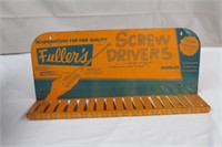 Fuller's screwdrivers metal stand, 21.75 X 9"H