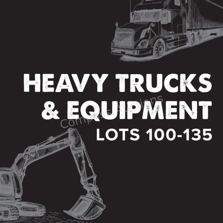 Heavy Trucks & Equipment - Lots 100-135