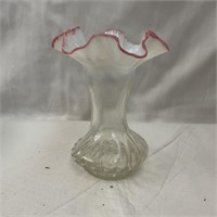 Early Fenton Glass Vase 6 1/2" tall