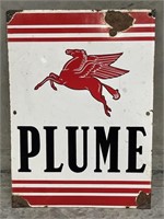 Original PLUME Enamel Sign - 360 x 505