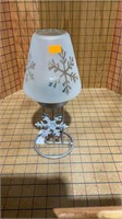 Home interior snowflake candle holder lamp