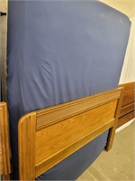 Headboard frame box and mattress