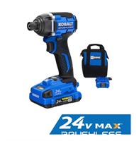 KOBALT IMPACT DRIVER BRUSHLESS  RET.$ 149