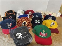 15 SPORTS HATS SOME VINTAGE