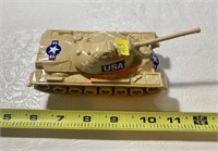 Vintage Plastic Tank Toy (back room)