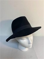 Black Wool Ladies Fedora