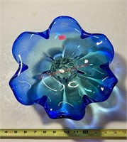 11inch Royal Gallery Glass Flower Bowl - Made in