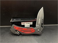Red Black Tac Force Pocket Knife