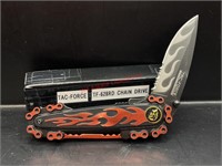 Tac Force Chain Drive Pocket Knife- Malf. lock